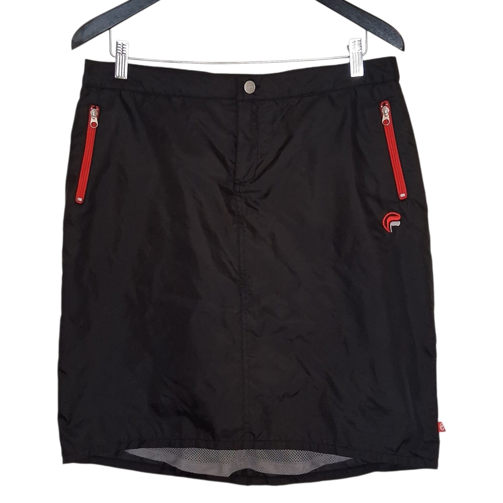 FLOSport Black Ripstop Nylon Skirt Outdoor Hiking Athleisure Streetwear Gorpcore